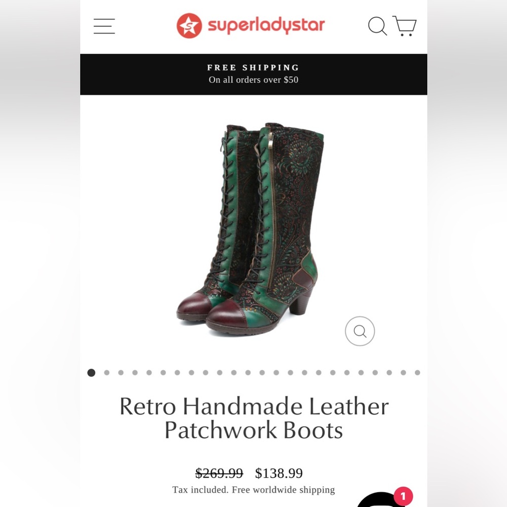 NEW WICKED HANDMADE LEATHER BOOTS